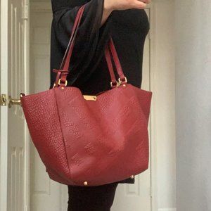Burberry red tote Clearance